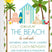 beach birthday party invitations tropical beach hut design