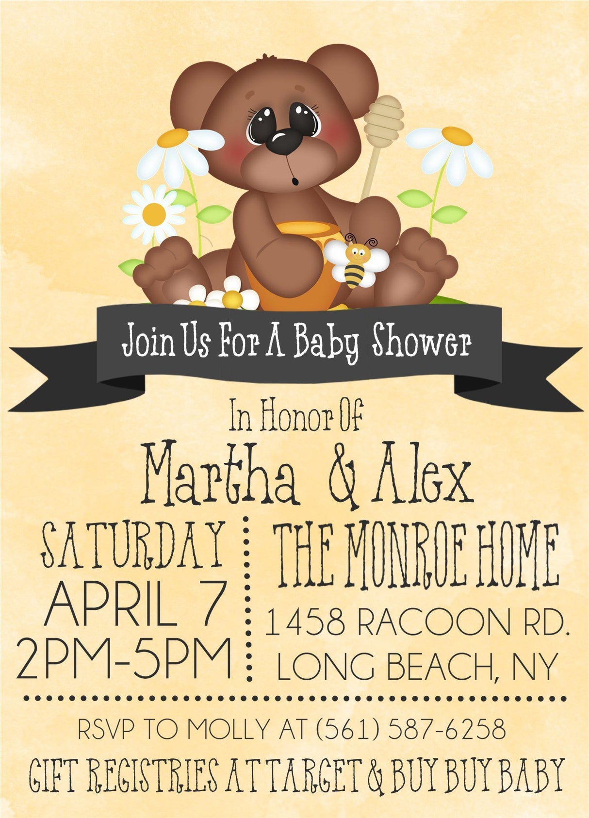 bear baby shower invitations woodland storybook theme