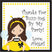 bee birthday sticker with girl on swing and buzzing bees design