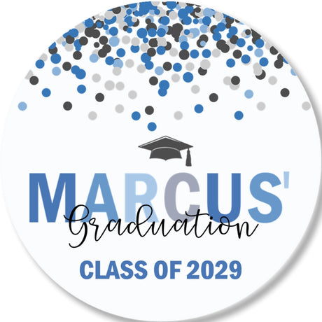 Confetti Graduation Stickers