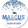 Confetti Graduation Stickers