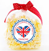 blue london theme personalized sticker