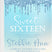 blue ombre sweet 16 party invitations