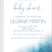 blue watercolor invitation cards elegant artistic style