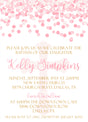 blush baptism christening communion invitations gold accent theme