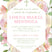 blush floral religious invitations flower wreath design