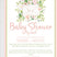blush pink greenery baby shower invitations with matching address labels