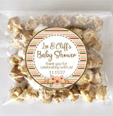 boho baby shower favor label