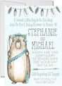 boho beaver baby shower invitations rustic tribal greenery design