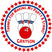 bowling birthday favor sticker with red blue ball and pins