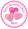 candy heart classroom valentine sticker