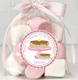 cute pancake themed birthday stickers