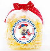 cute uk girl personalized birthday sticker