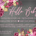 dark floral sip and see invitations burgundy blush flower design