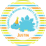 Dinosaur Party Birthday Stickers – Dino-Mite Favor Labels