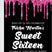 drip glitter invitation cards trendy teen birthday style