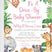 drive by safari invitation cards for baby girls