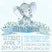 elephant baby shower invitations pastel blue watercolor floral design