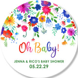 fiesta baby shower stickers