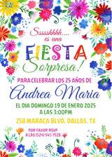 fiesta sorpresa invitations festive birthday celebration theme