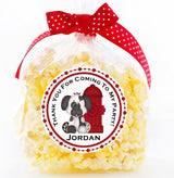 firefighter puppy themed party sticker