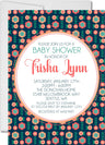 floral pattern invitation cards modern garden style