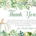 floral pumpkin baby shower thank you notes autumn greenery theme