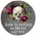 floral skull halloween baby shower favor label