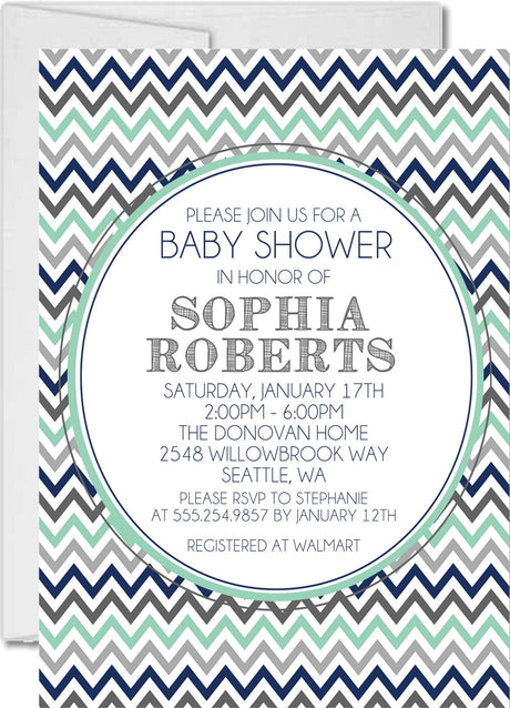 geometric invitation cards simple contemporary style