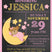 girls moon and stars invitation cards bedtime storybook style