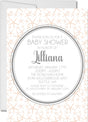 girls peach starfish baby shower invitations ocean theme