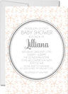girls peach starfish baby shower invitations ocean theme