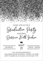 graduation party invitations modern confetti design
