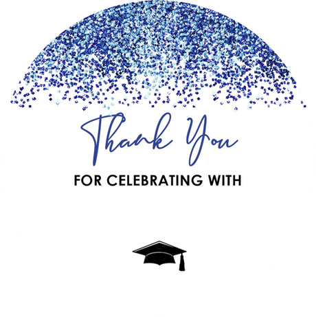 Confetti Graduation Stickers – Personalized Party Favor Labels