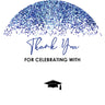 Confetti Graduation Stickers – Personalized Party Favor Labels