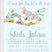 green botanical koala baby shower invitation cards rustic style