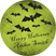 halloween bat flying sticker favor label