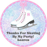 ice skate birthday labels