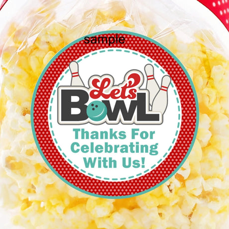 lets bowl bowling birthday stickers
