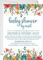 long distance baby shower invitations with matching return address labels
