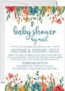 long distance baby shower invitations with matching return address labels