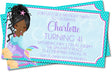mermaid birthday party invitations underwater ocean design