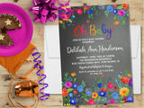 mexican fiesta baby shower invitations festive party theme