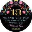 mexican fiesta birthday party sticker favors