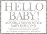 minimalist baby invitation cards newborn welcome style