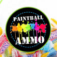 paintball gumball party favor stickers