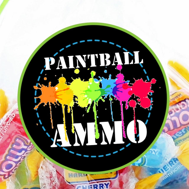 paintball gumball party favor stickers