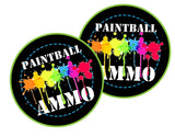 paintball theme birthday gumball labels