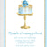 pastel blue gold cake birthday party invitations floral cake stand design
