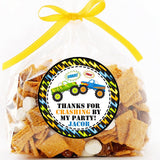 personalized lightning theme party favor label